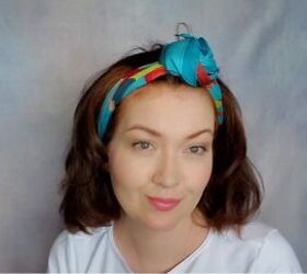 6 Silk Scarf Headband Hairstyles + Cute Variations