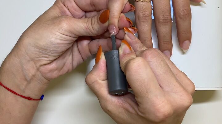 easy healthy nails manicure tutorial, Applying base coat