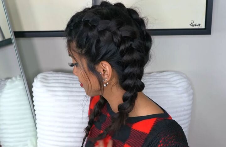 quick jumbo braid ponytails tutorial, Jumbo braid ponytails