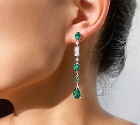 jewellery trends for 2023 living a real life, Oaklee Emerald Drop Earrings