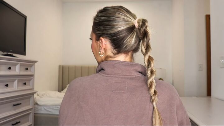 6 super quick and easy rope braid hairstyles, Basic rope braid