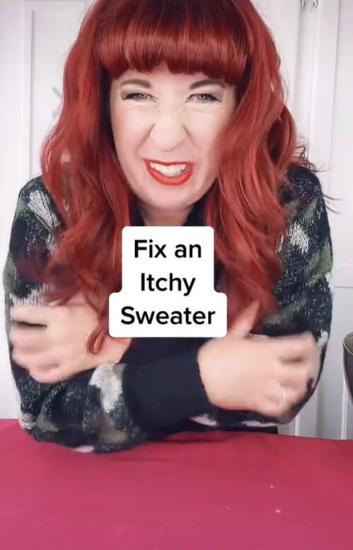how to make your itchy sweater feel softer, How to fix an itchy sweater