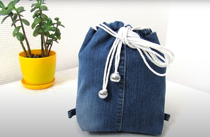 upcycling jeans how to diy an awesome denim reversible bag, DIY denim reversible bag