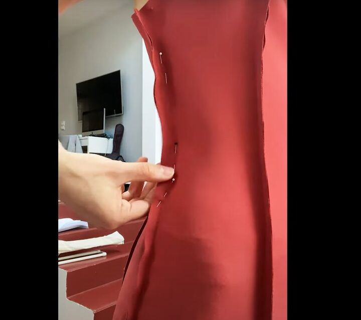 how to diy a sexy racerback maxi dress, Fitting