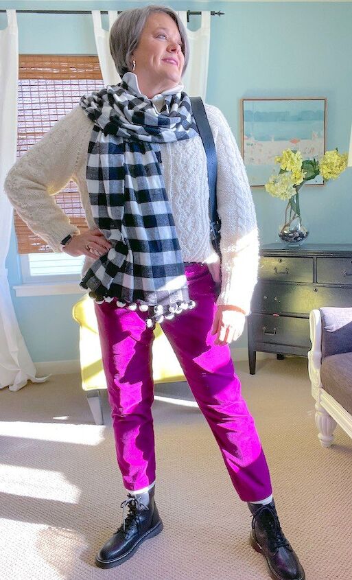 how do you style pink velvet pants, How to style pink velvet pants multiple ways Karins Kottage
