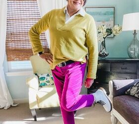 how do you style pink velvet pants