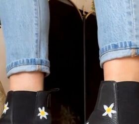 upgrade your old boots for 1, DIY daisy boots