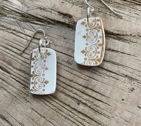 How to Create One of a Kind Earrings From Old Crockery