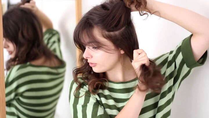 easy modern brigitte bardot hair tutorial, Preparing base