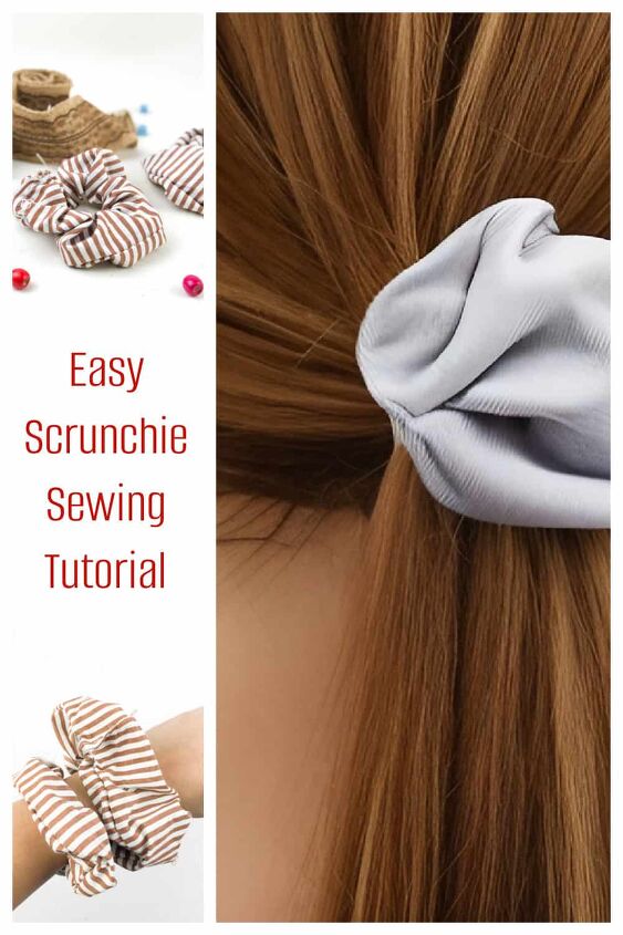 scrunchie sewing tutorial, If you re looking for a scrunchie sewing tutorial keep reading and learn how to make a scrunchie This scrunchie tutorial can be sewn by machine sewing or using a hand sewing needle