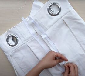 how to diy a super cute crop top and skirt set from an old curtain, Inserting zipper