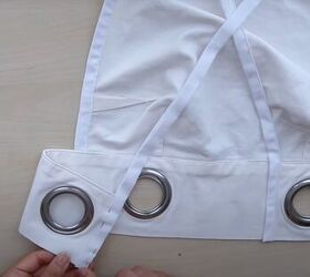 how to diy a super cute crop top and skirt set from an old curtain, Attaching the waistband