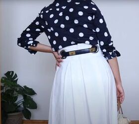 how to diy a super cute crop top and skirt set from an old curtain, DIY skirt