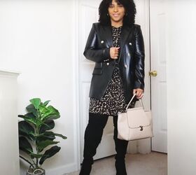 4 classy church outfit ideas for winter, Dress and boots