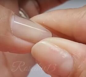 beginner step by step tutorial how to diy acrylic nails at home, Fitting plastic