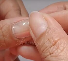 beginner step by step tutorial how to diy acrylic nails at home, Applying DIY false nail