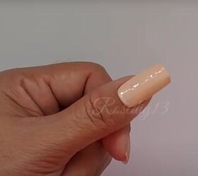 beginner step by step tutorial how to diy acrylic nails at home, Applying nail polish