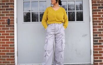 How to DIY Comfy Gray Cargo Pants