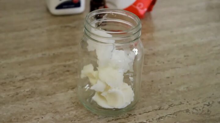 follow this super easy natural deodorant recipe, Combining shea butter and coconut oil