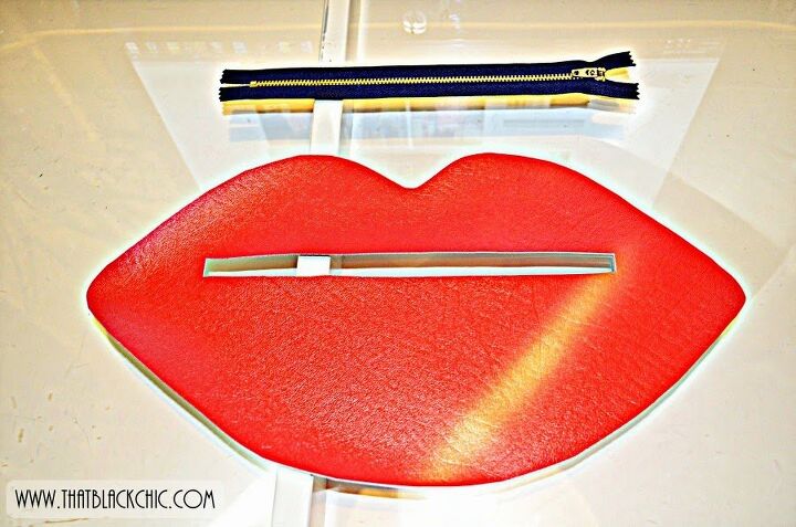 diy 3 d red lips clutch tutorial it s all about the lips