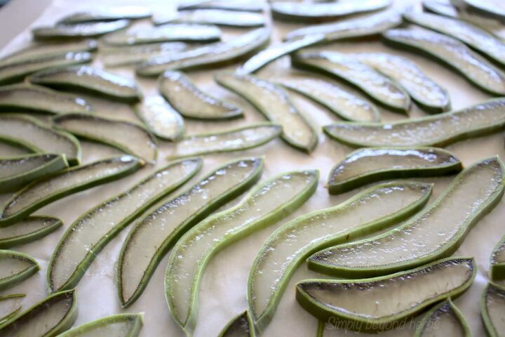 how to make aloe vera oil 3 ways, drying aloe vera leaves