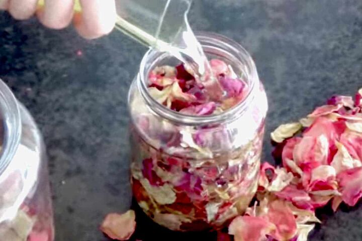 make rose petal powder recipe for glowing skin, rose oil