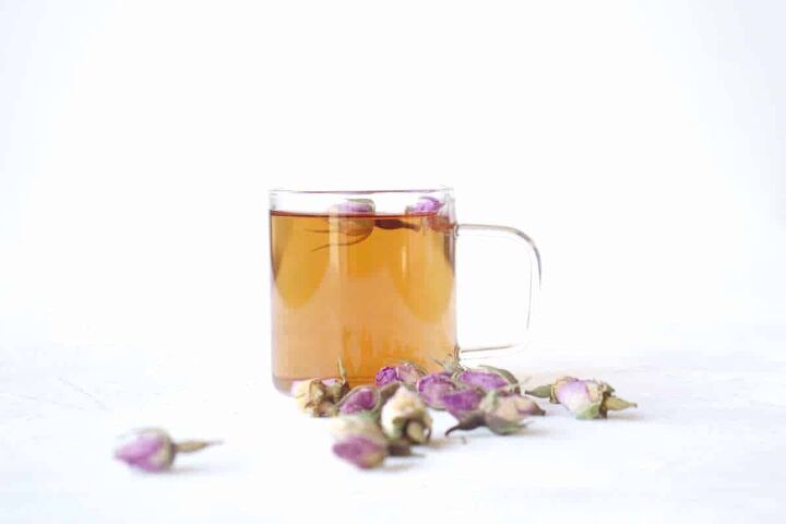 make rose petal powder recipe for glowing skin, rose tea