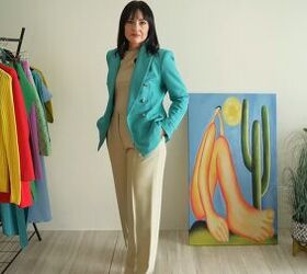 colorful outfit ideas how to wear bright colors, Colorful blazer