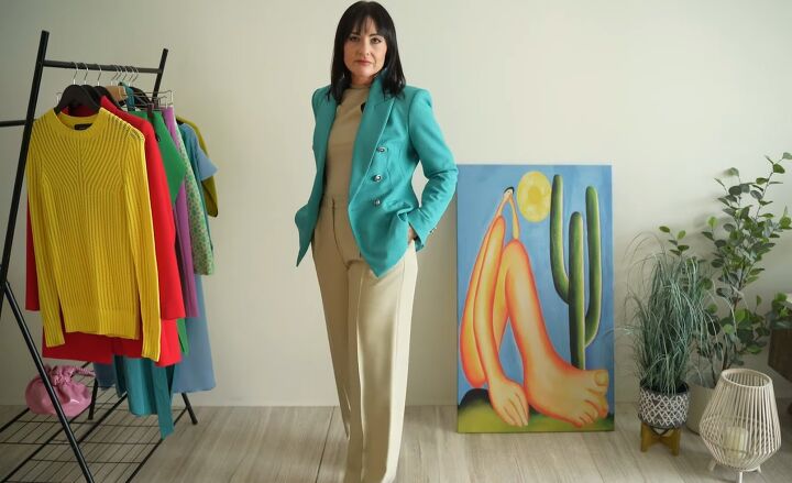 colorful outfit ideas how to wear bright colors, Colorful blazer
