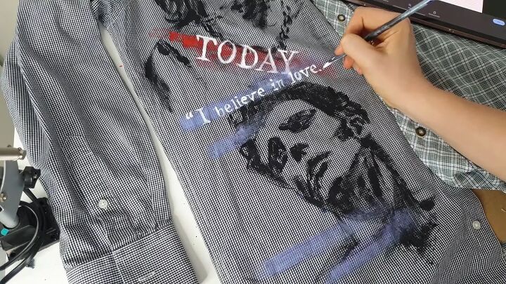 hand painting on clothes 3 unique ideas, Writing quotes