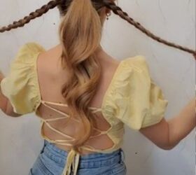 this ponytail braid hack makes your hair look so much thicker, Braiding hair