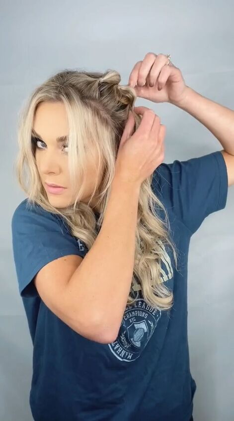 this pinterest looking hairstyle is actually easy to do yourself, Pulling bubbles