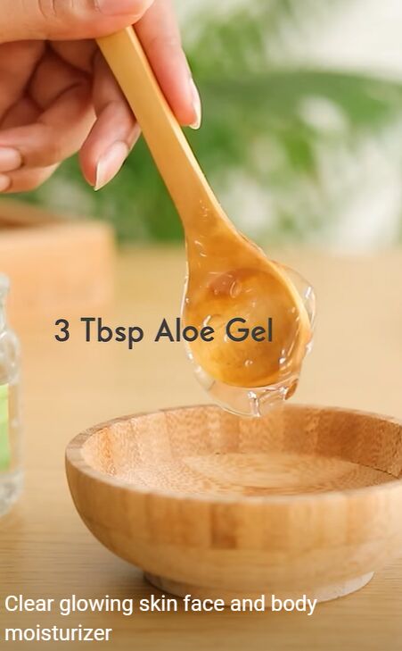 super easy homemade moisturizer for glowing skin recipe, Adding aloe vera gel
