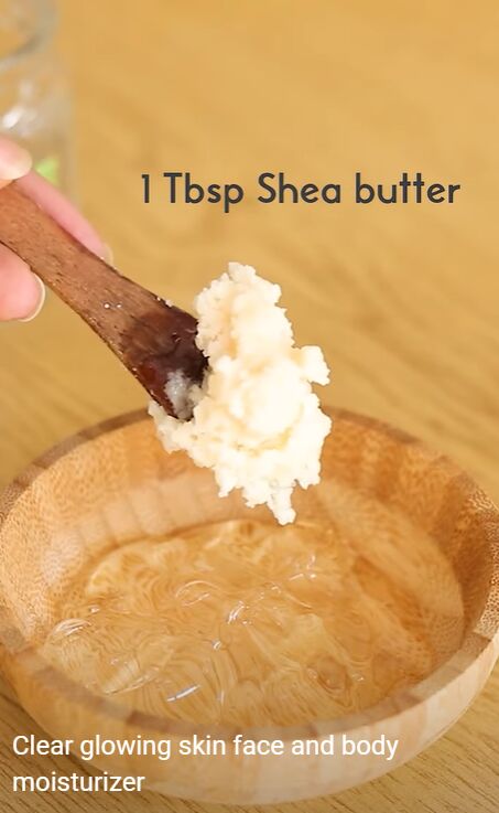 super easy homemade moisturizer for glowing skin recipe, Adding shea butter