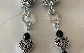 Jewelrymaking: Filigree Silver Heart Earrings