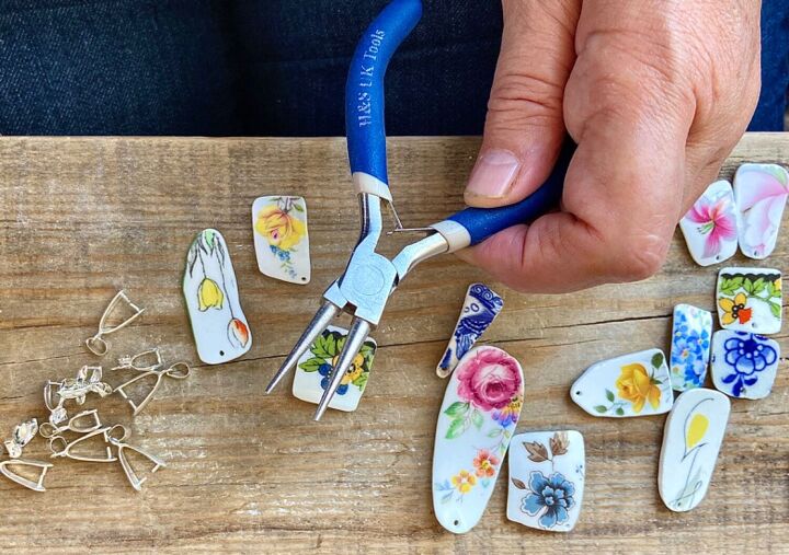 how to up cycle tea cups into pendants, Pliers