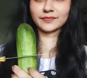 freeze a cucumber but don t eat it, Cutting cucumber