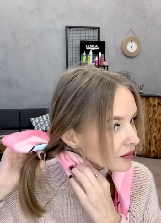grab a silk scarf for this cute hair tutorial, Threading scarf