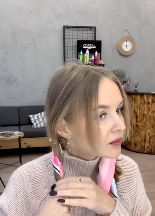 grab a silk scarf for this cute hair tutorial, Twisting