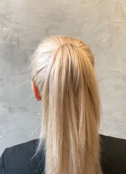 wow this ponytail looks so cool and unique perfect for concerts, High ponytail