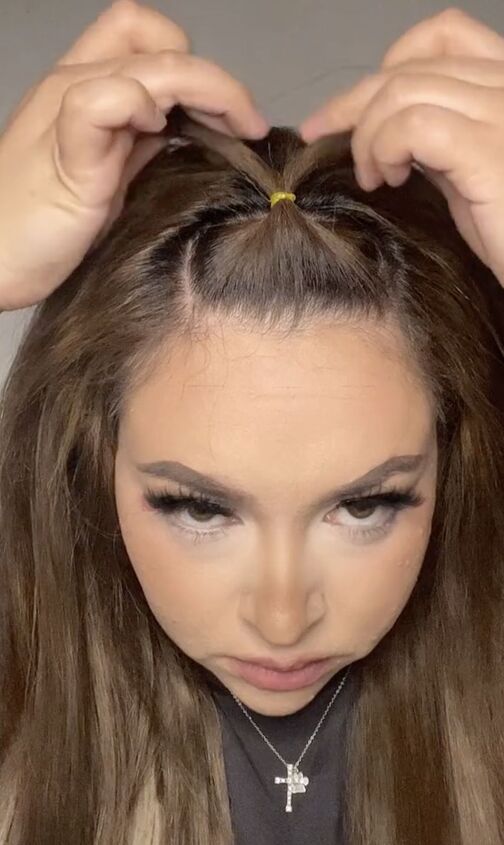 this easy hairstyle adds so much personality
