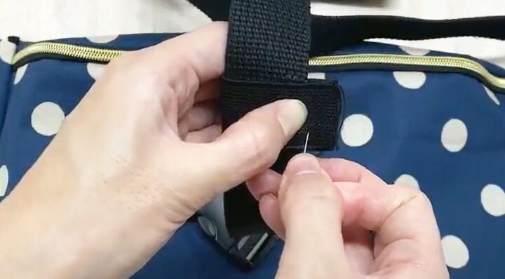 how to sew a super cute fanny pack, Making the adjustable strap