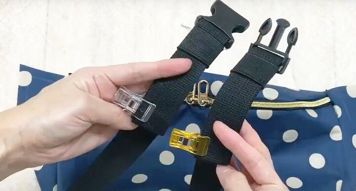 how to sew a super cute fanny pack, Making the adjustable strap