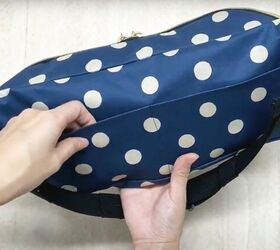 how to sew a super cute fanny pack, Attaching the back