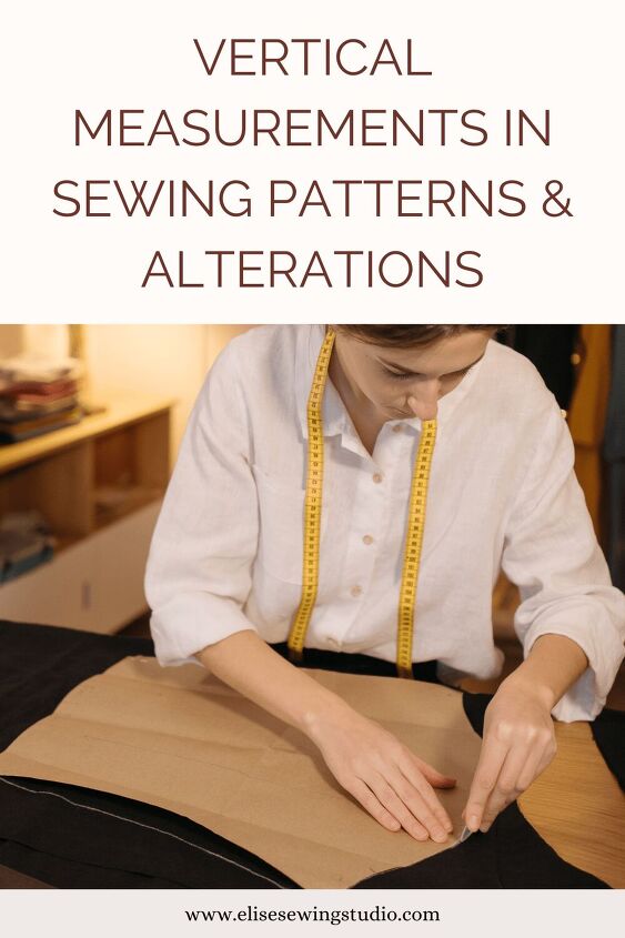 vertical measurements in sewing patterns elise s sewing studio, Vertical measurements in sewing patterns