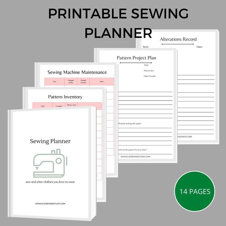 vertical measurements in sewing patterns elise s sewing studio, Printable Sewing Planner