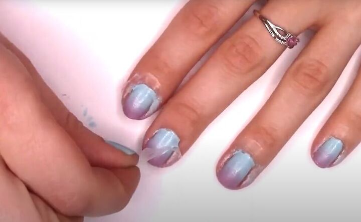 6 super impressive diy nail art hacks, Peel off base coat