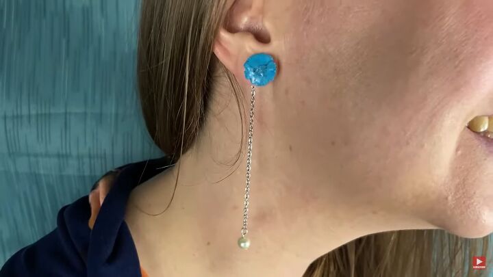 how to diy beautiful pearl flower earrings, Pearl flower earring