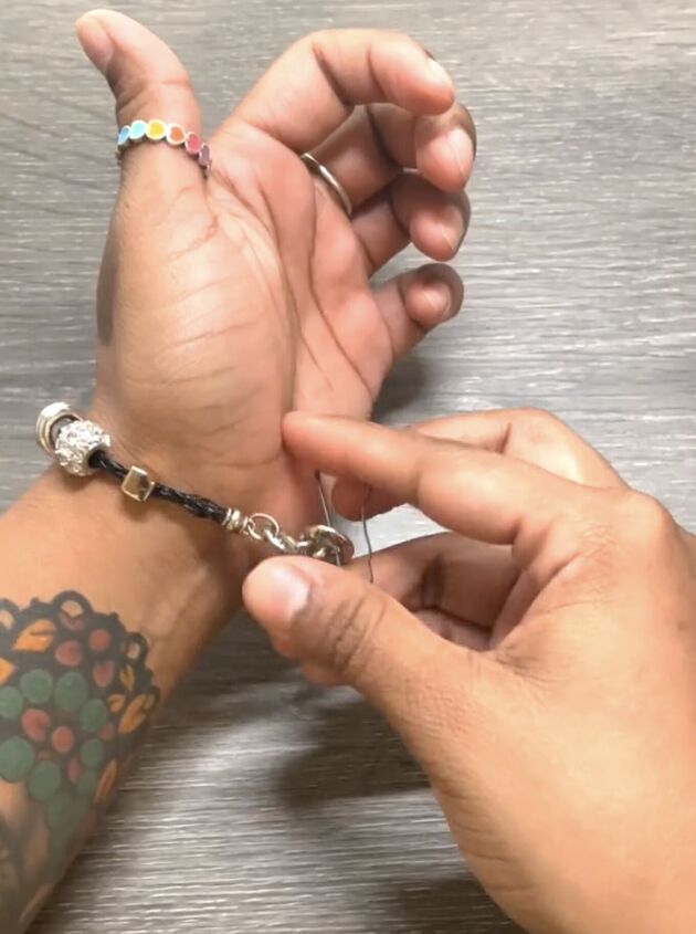 hack for how to put a bracelet on by yourself