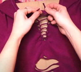 shirt weaving tutorial create a cute dragonfly and butterfly top, Weaving t shirt